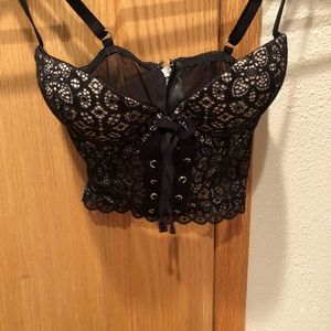 Black Lace Bra